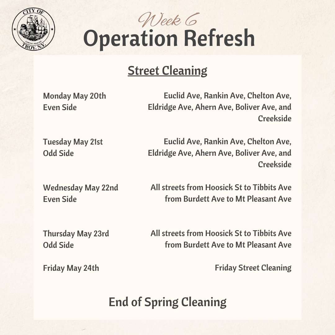 Street Cleaning Week 6